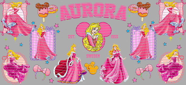 16oz Disney style-D-1197